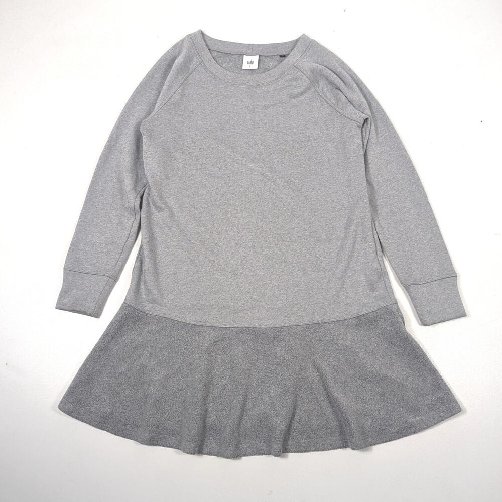 Cabi Dress Women's Size Small Gray Flashdance Sweatshirt Cozy Casual Long Sleeve